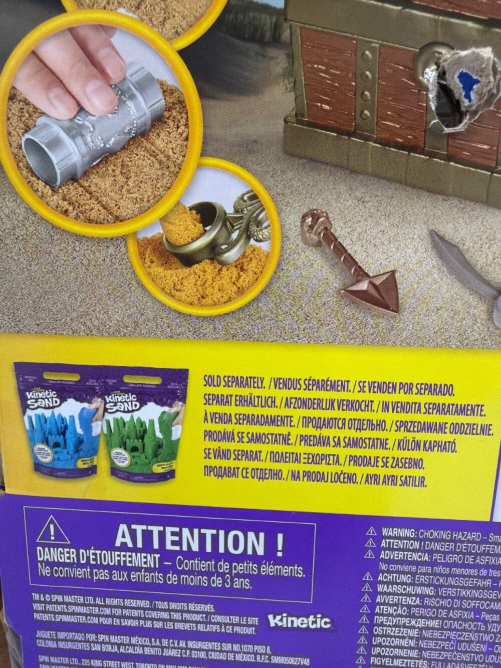 The One & Only Kinetic Sand Treasure Hunt Dig Set With Shimmer Sand Hidden Gems - Picture 6 of 10
